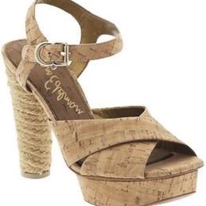 Sam Edelman cork heels